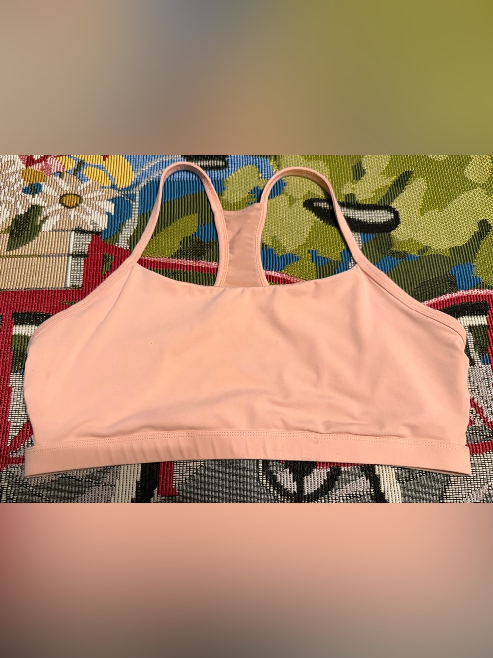 Fabletics Light Pink Racerback Sports Bralette